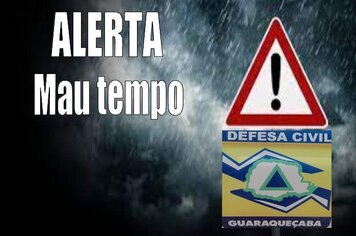 Defesa Civil de Guaraqueçaba emite alerta de mau tempo e divulga telefone para emergências