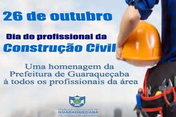 26 de outubro - dia do profissional da construção civil