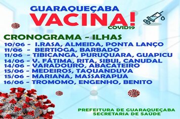 Vacinação contra Covid-19  comunidades insulares de Guaraqueçaba  faixa etaria 30 a 49 anos