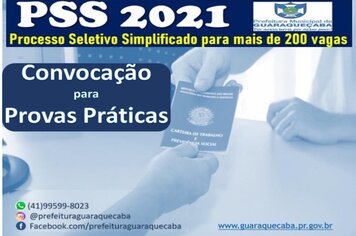 Prefeitura divulga edital de convocação de prova prática do PSS 02/2021