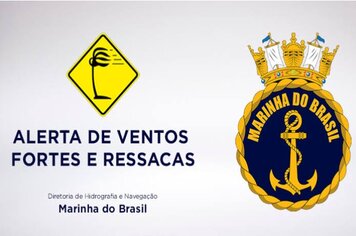 MARINHA DO BRASIL ENVIA ALERTA DE MAU TEMPO - PREVISÃO DE VENTOS DE ATÉ 75KM E ONDAS DE ATÉ 5M