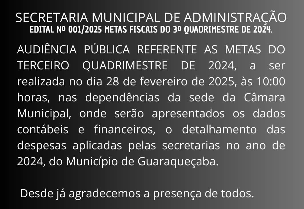 AUDIÊNCIA PÚBLICA