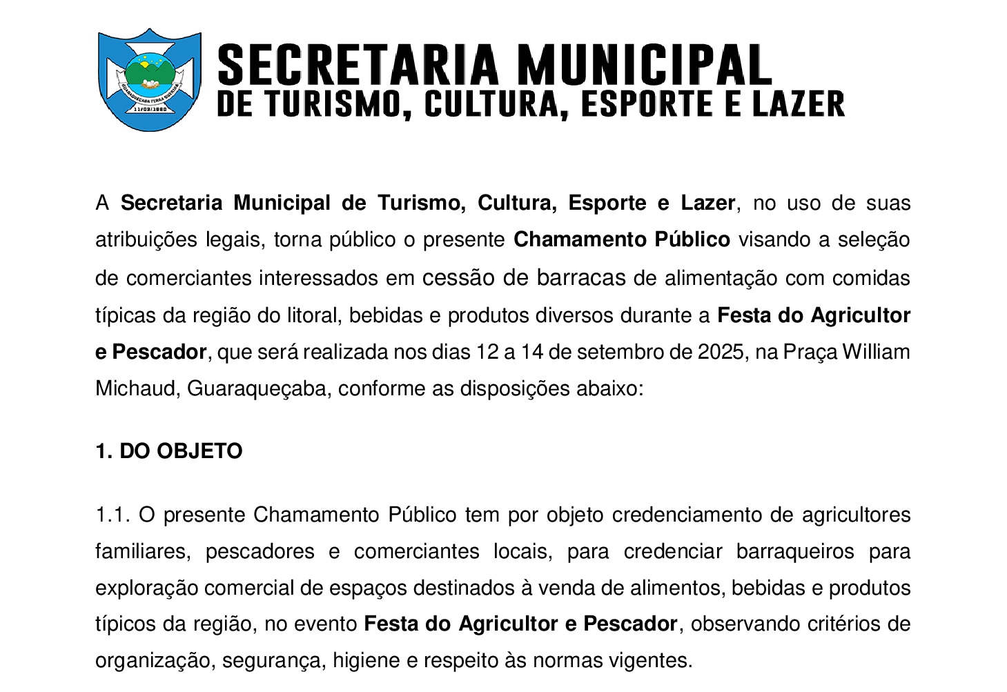 Chamamento Público 