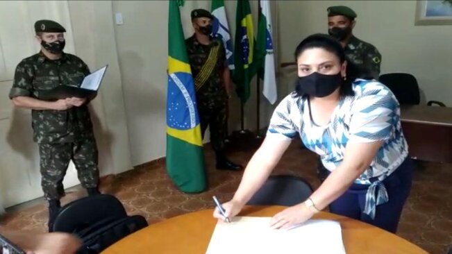 Prefeita Lilian Ramos é empossada Presidente da Junta de Serviço Militar de Guaraqueçaba