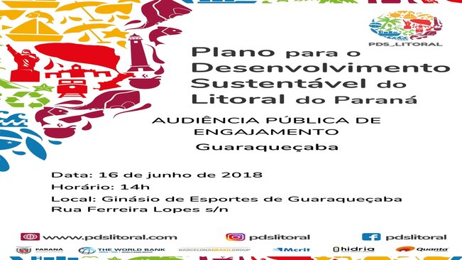 Audiências Públicas de Engajamento do PDS_Litoral acontecerão em Junho