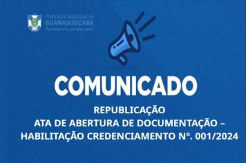 HABILITAÇÃO CREDENCIAMENTO Nº. 001/2024