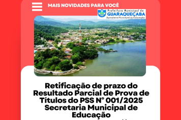 EDITAL n.º 003/2025 QUE ALTERA O CRONOGRAMA DO EDITAL N.º 001/205 DO PROCESSO SELETIVO Nº 001/2025