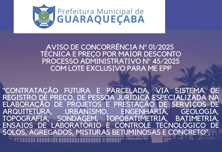 AVISO DE CONCORRÊNCIA Nº 01/2025 